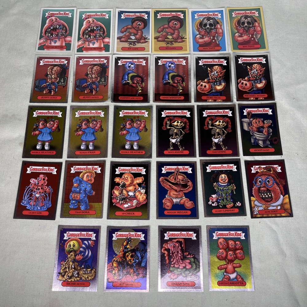 Garbage Pail Kids 2003 Topps ANS Lot 28 Cards Silver + Gold Parallels Duplicate